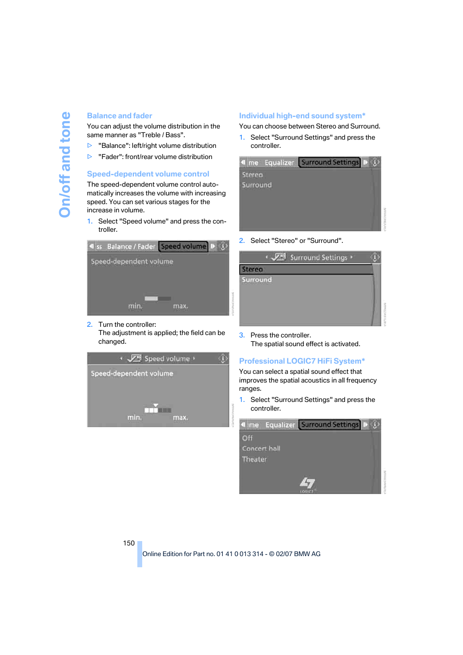 BMW M6 Convertible 2007 User Manual | Page 152 / 256