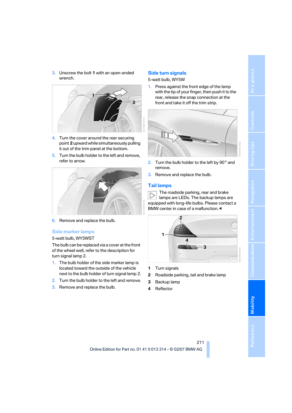 BMW M6 Convertible 2007 User Manual | Page 213 / 256