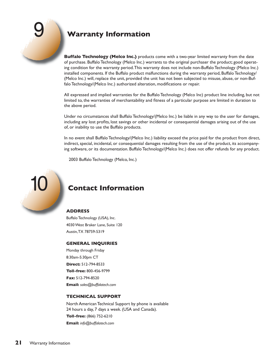 Buffalo Technology Buffalo AirStation G54 WLA-G54C User Manual | Page 22 / 22