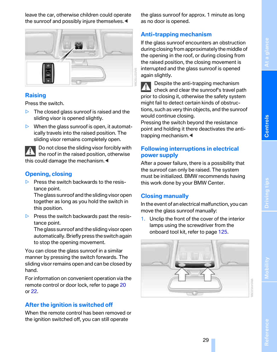 BMW 325i Sedan 2006 User Manual | Page 31 / 166