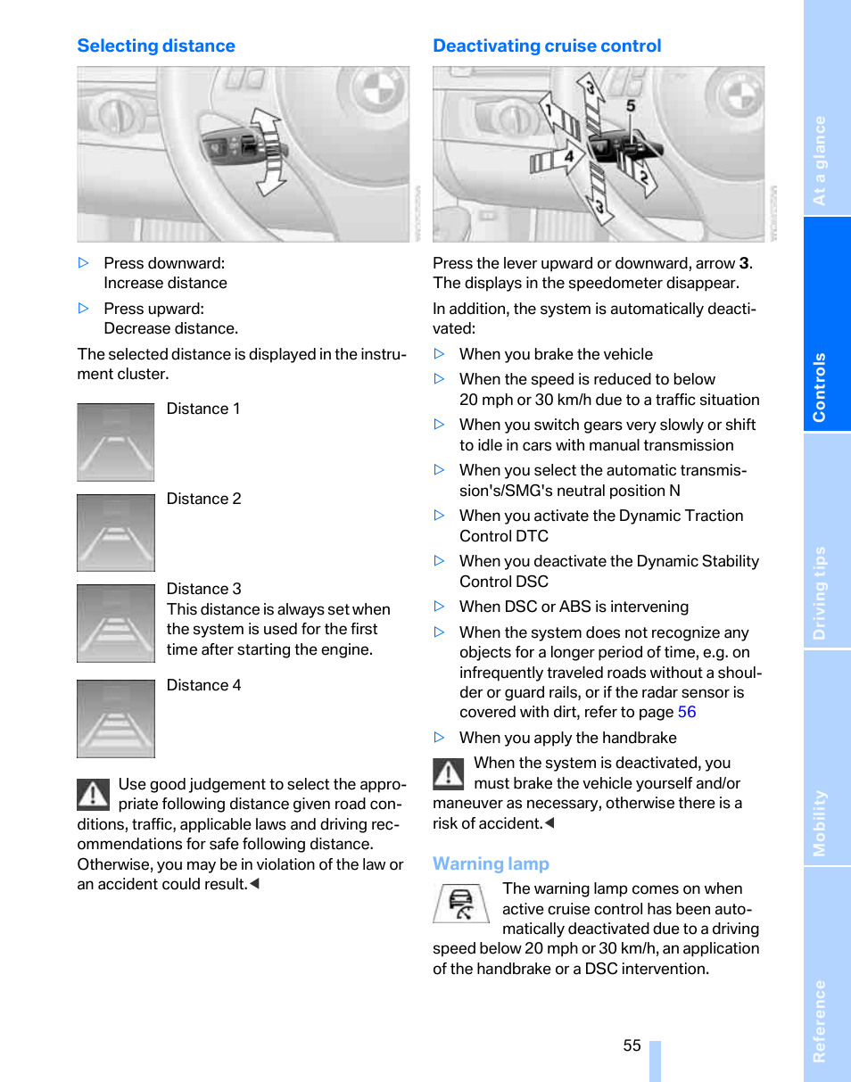 BMW 325i Sedan 2006 User Manual | Page 57 / 166