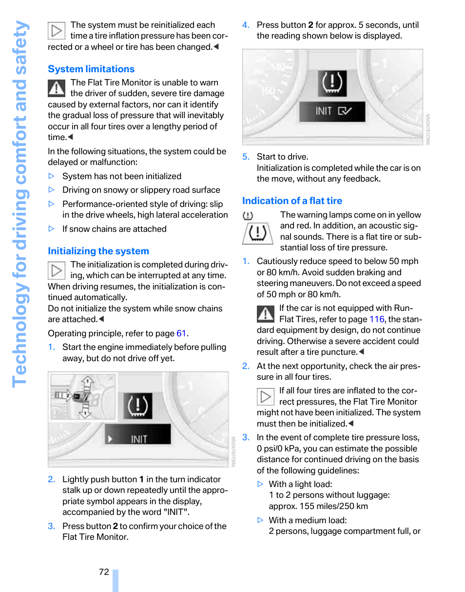 Te chnology for driving comfort and safe ty | BMW 325i Sedan 2006 User Manual | Page 74 / 166