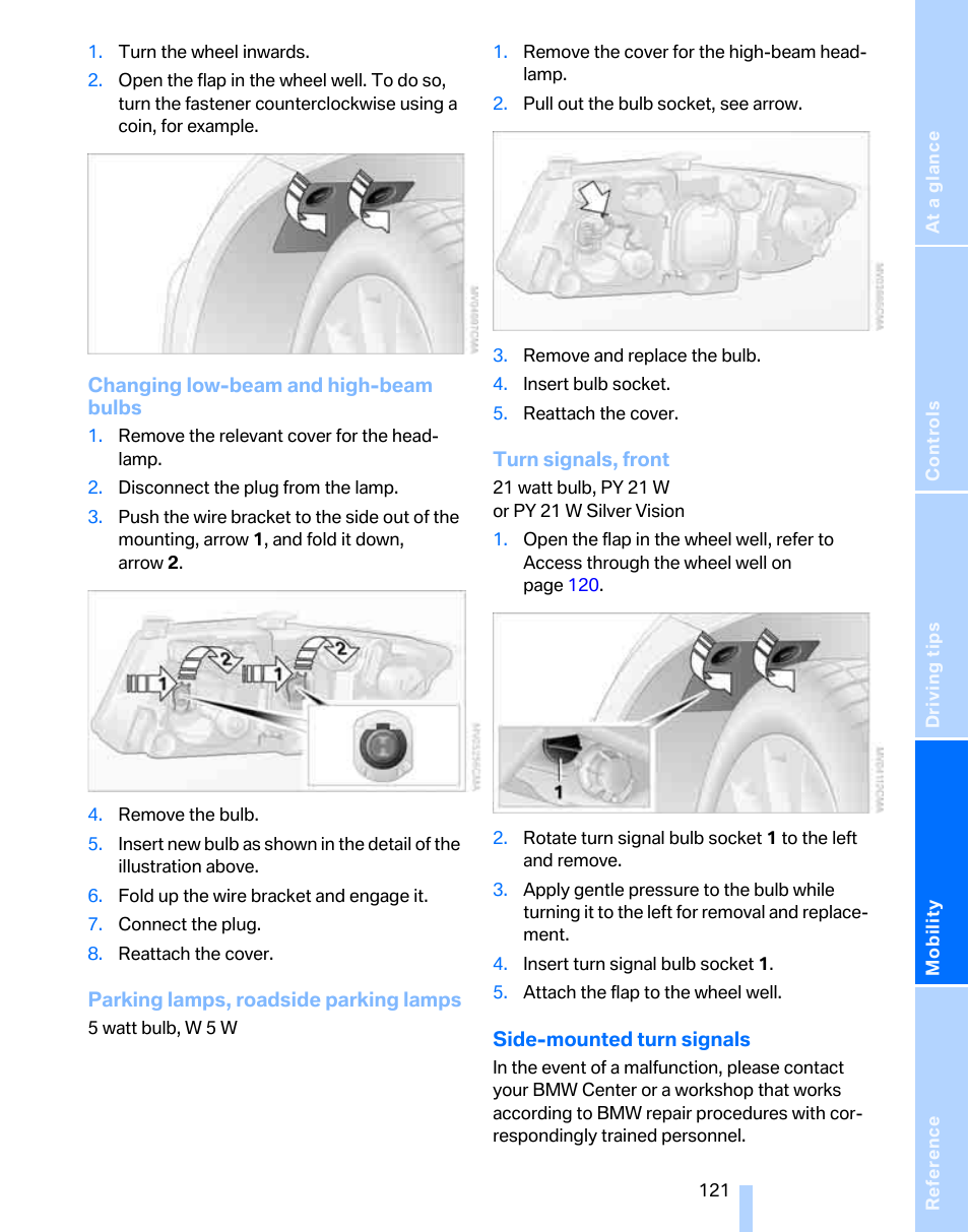 BMW 325xi Sports Wagon 2006 User Manual | Page 123 / 160