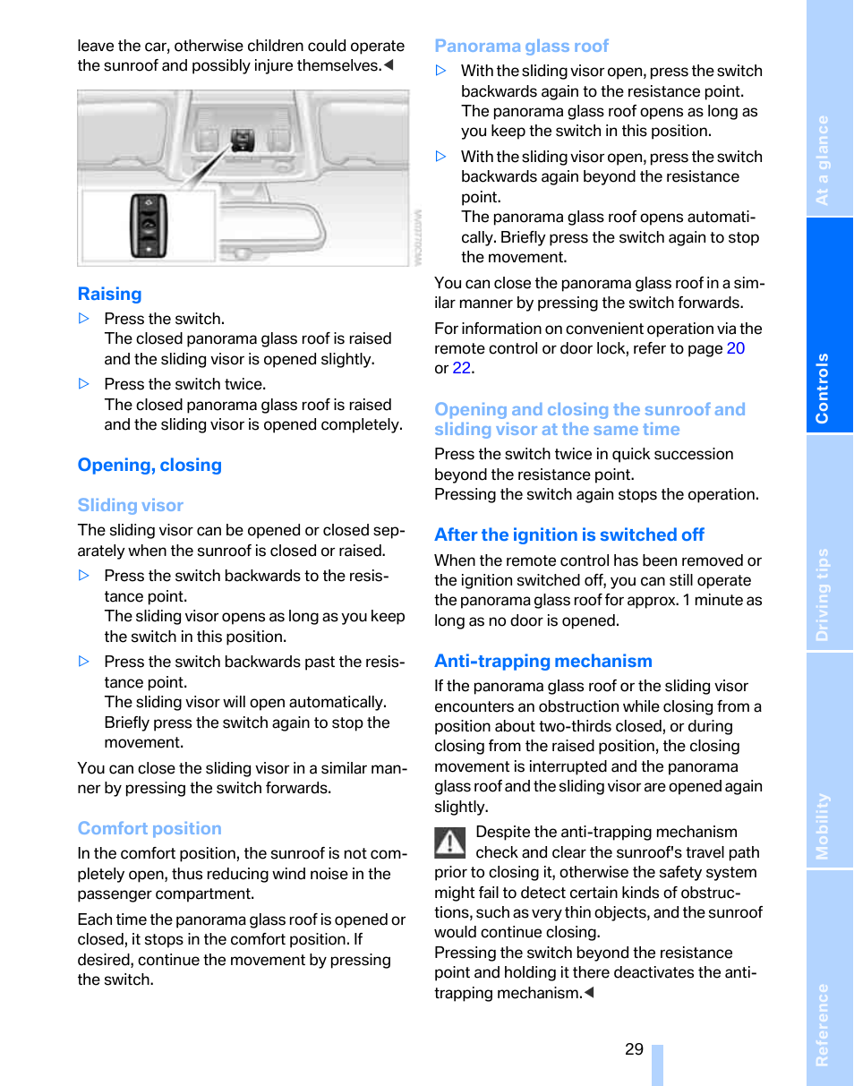 BMW 325xi Sports Wagon 2006 User Manual | Page 31 / 160