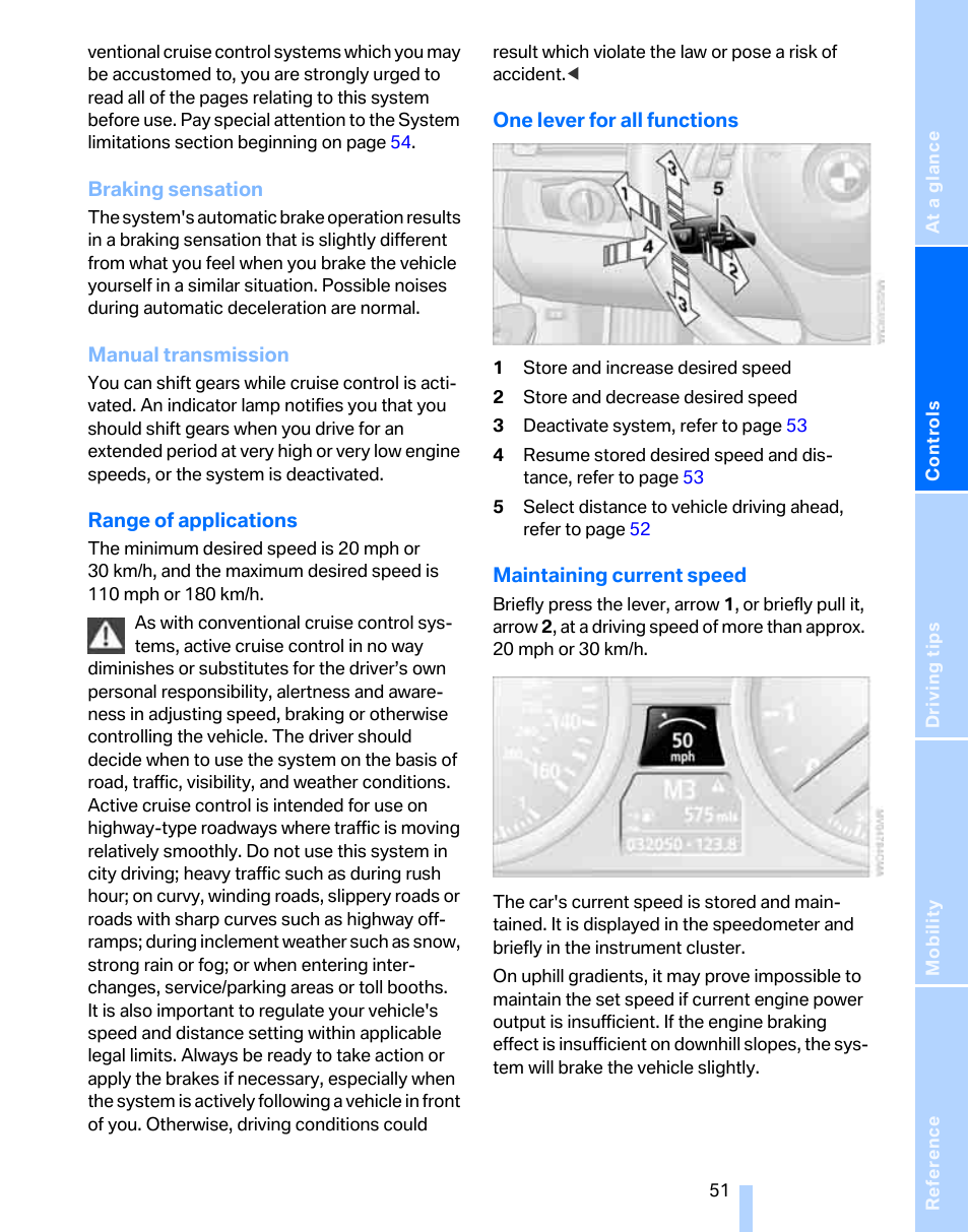 BMW 325xi Sports Wagon 2006 User Manual | Page 53 / 160