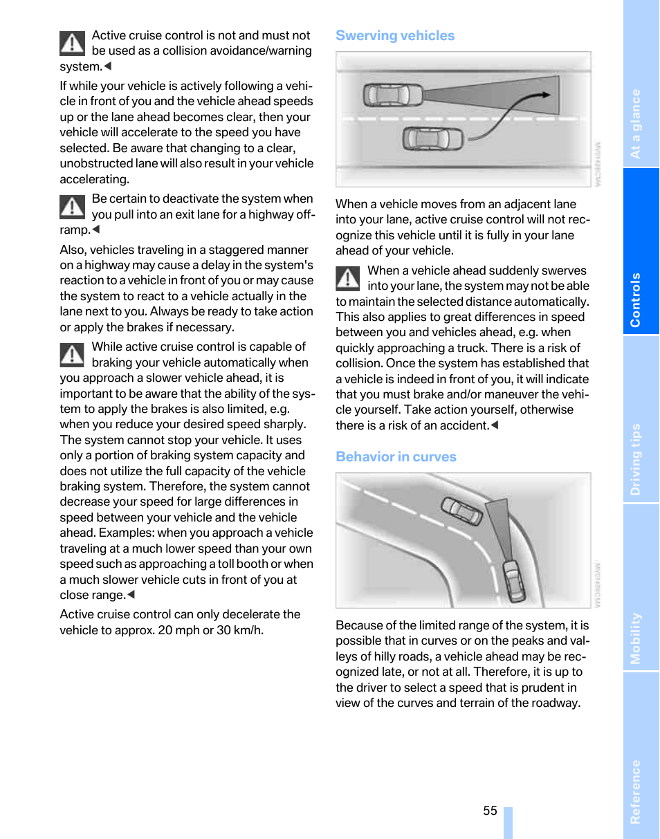 BMW 325xi Sports Wagon 2006 User Manual | Page 57 / 160