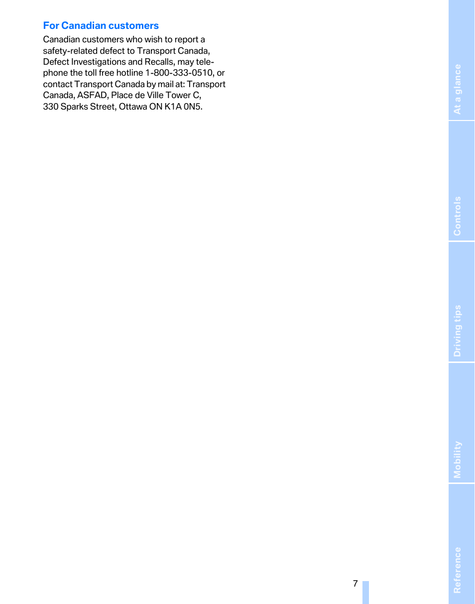 BMW 325xi Sports Wagon 2006 User Manual | Page 9 / 160