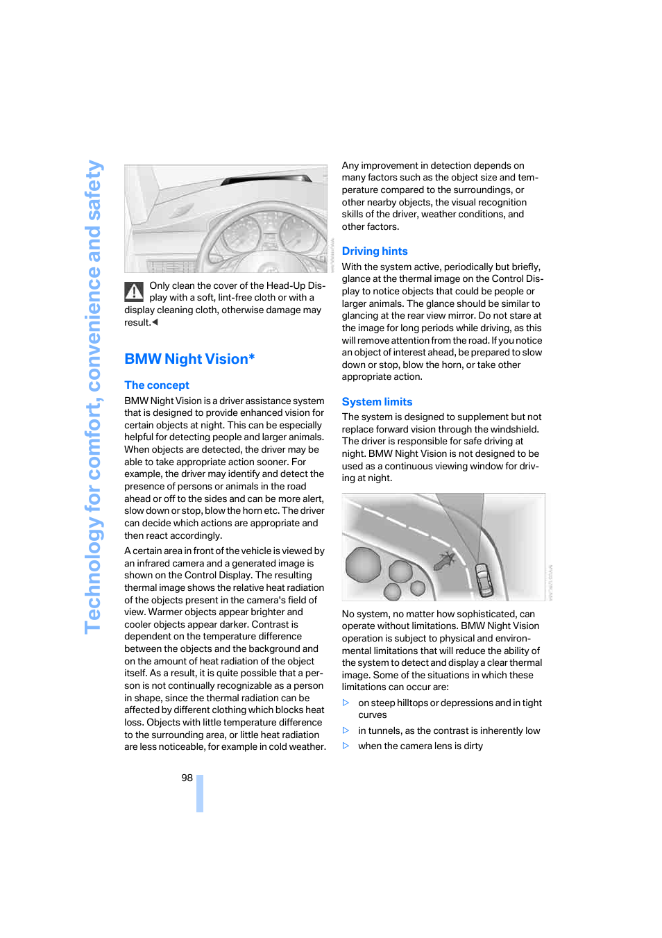 Bmw night vision | BMW 525xi Sedan 2006 User Manual | Page 100 / 259