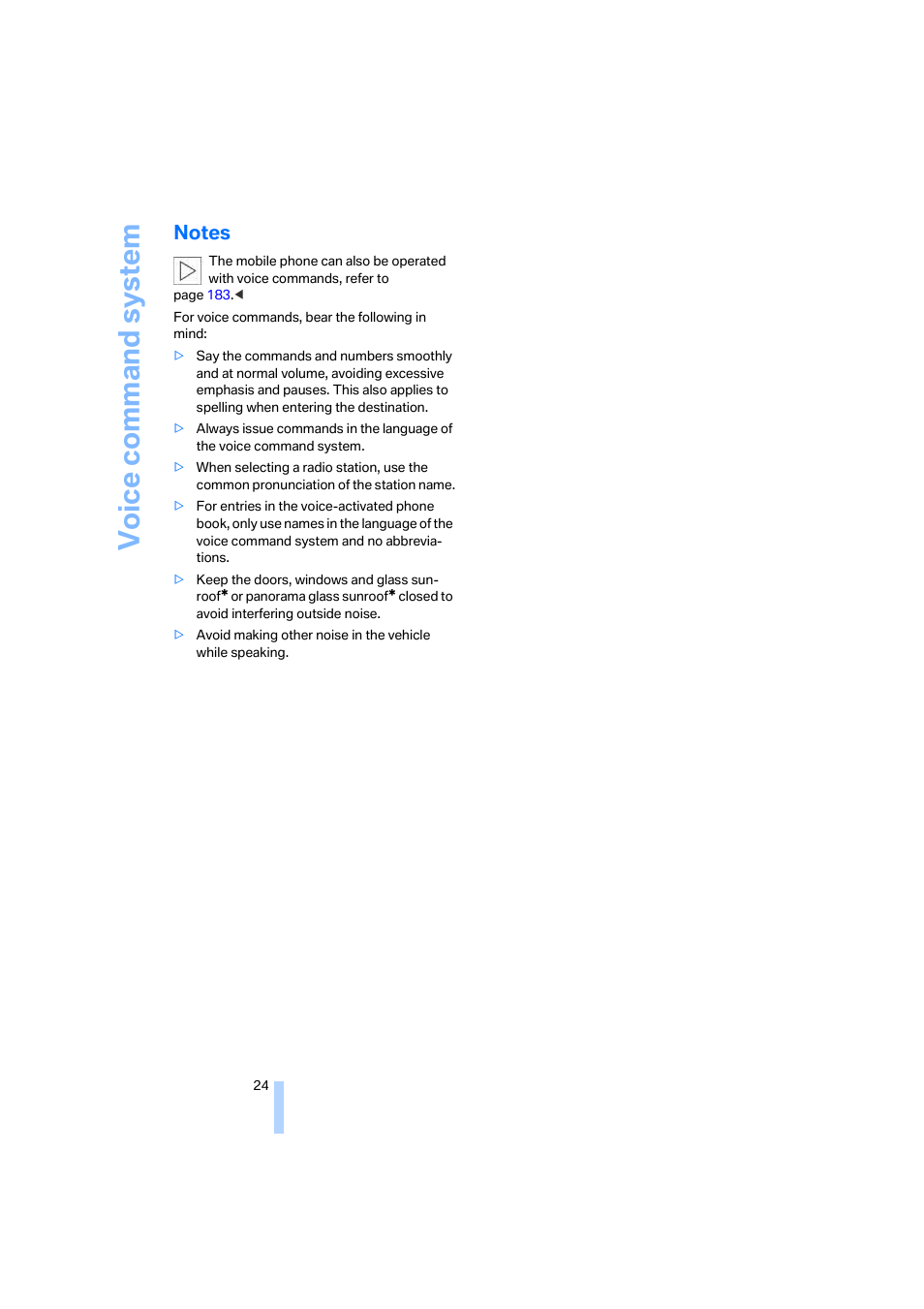 Notes | BMW 525xi Sedan 2006 User Manual | Page 26 / 259