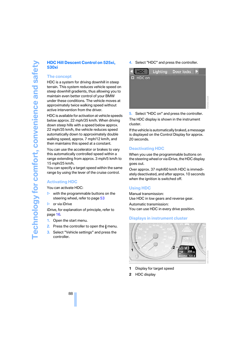 BMW 525xi Sedan 2006 User Manual | Page 90 / 259