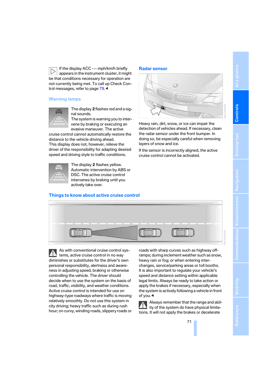 BMW 650i Coupe 2006 User Manual | Page 72 / 236