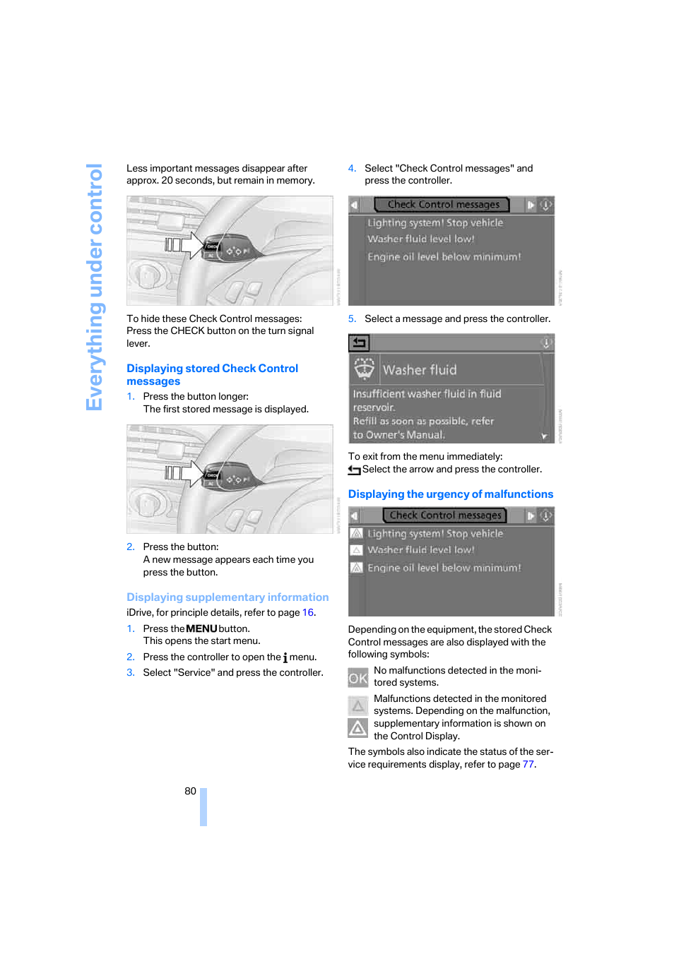 Eve ryth ing un de r co nt rol | BMW 650i Coupe 2006 User Manual | Page 81 / 236