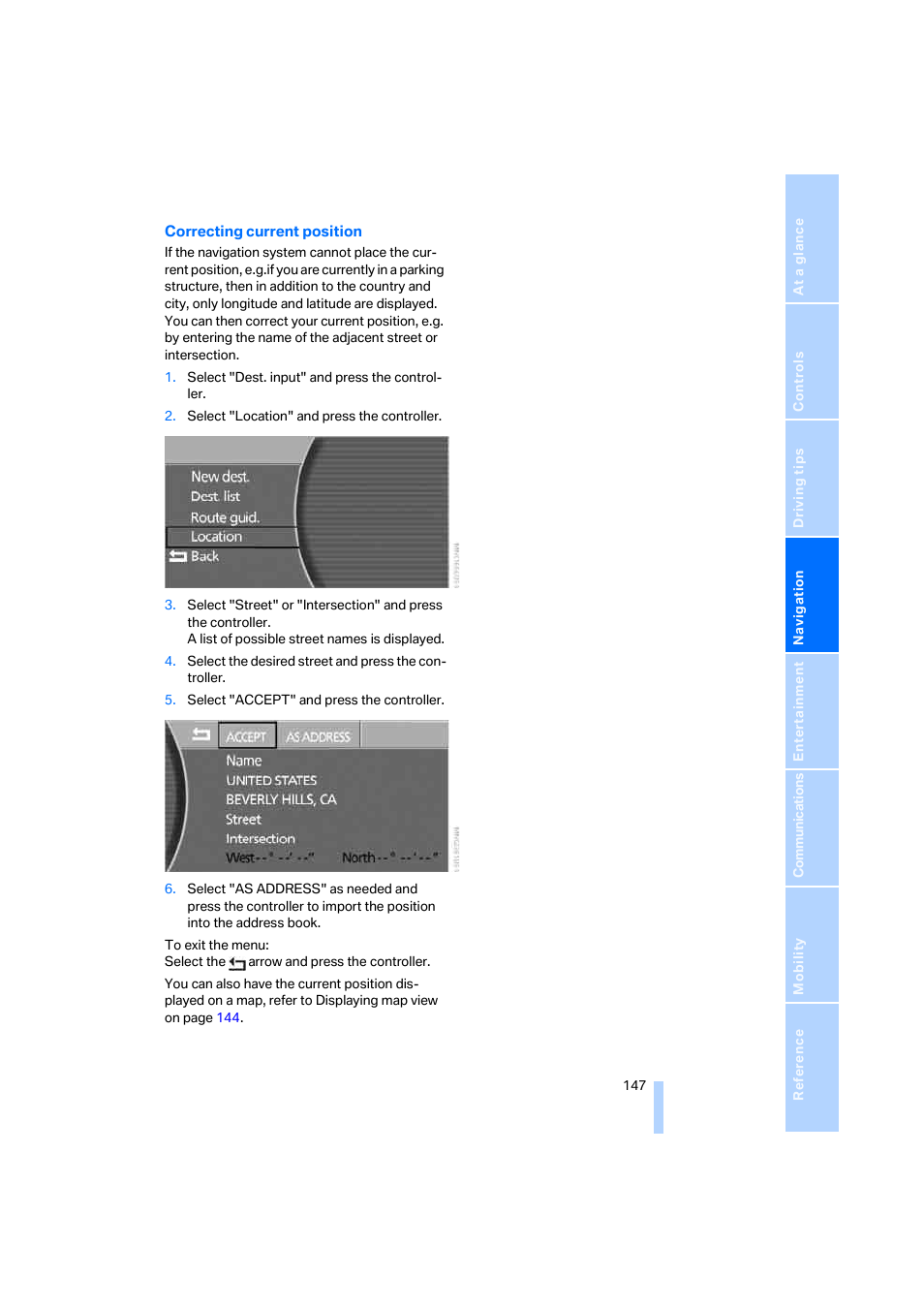 BMW 750i Sedan 2006 User Manual | Page 149 / 247