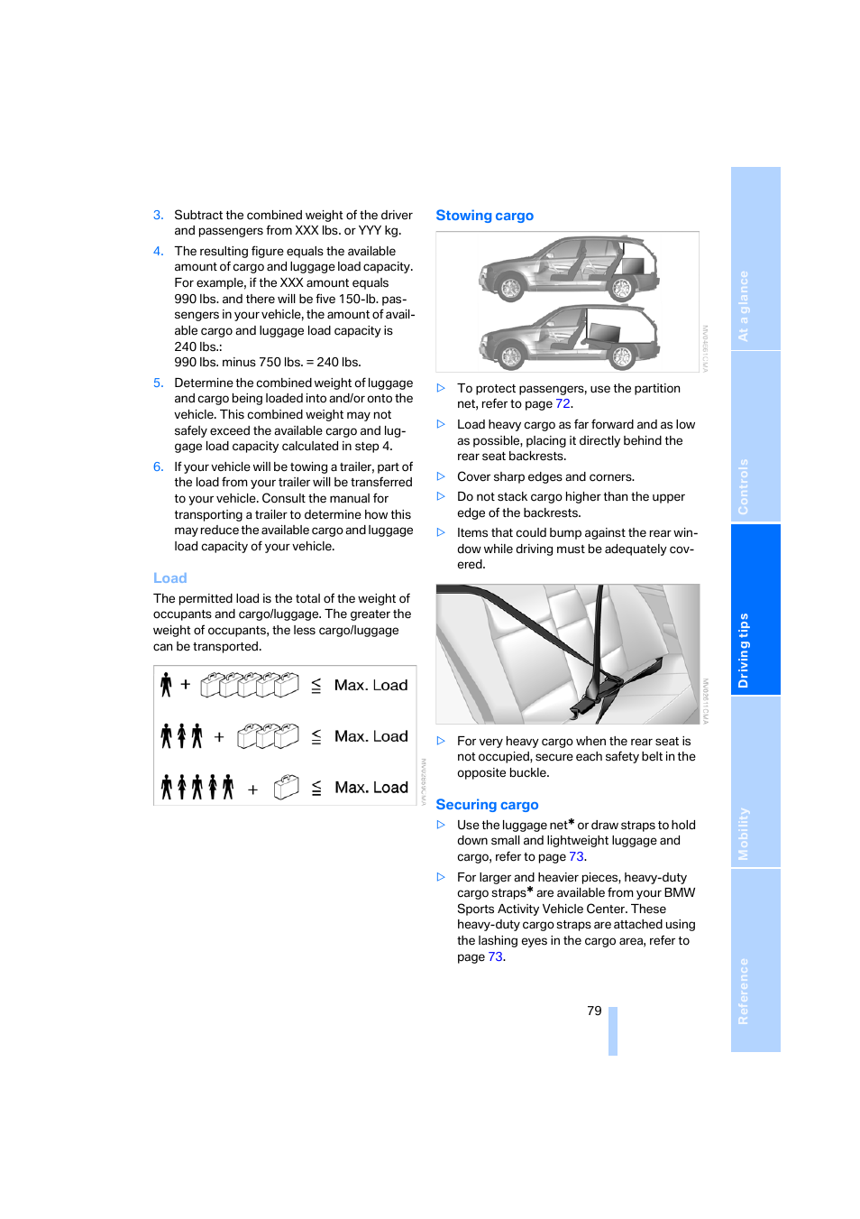 BMW X3 3.0i SAV 2006 User Manual | Page 81 / 133