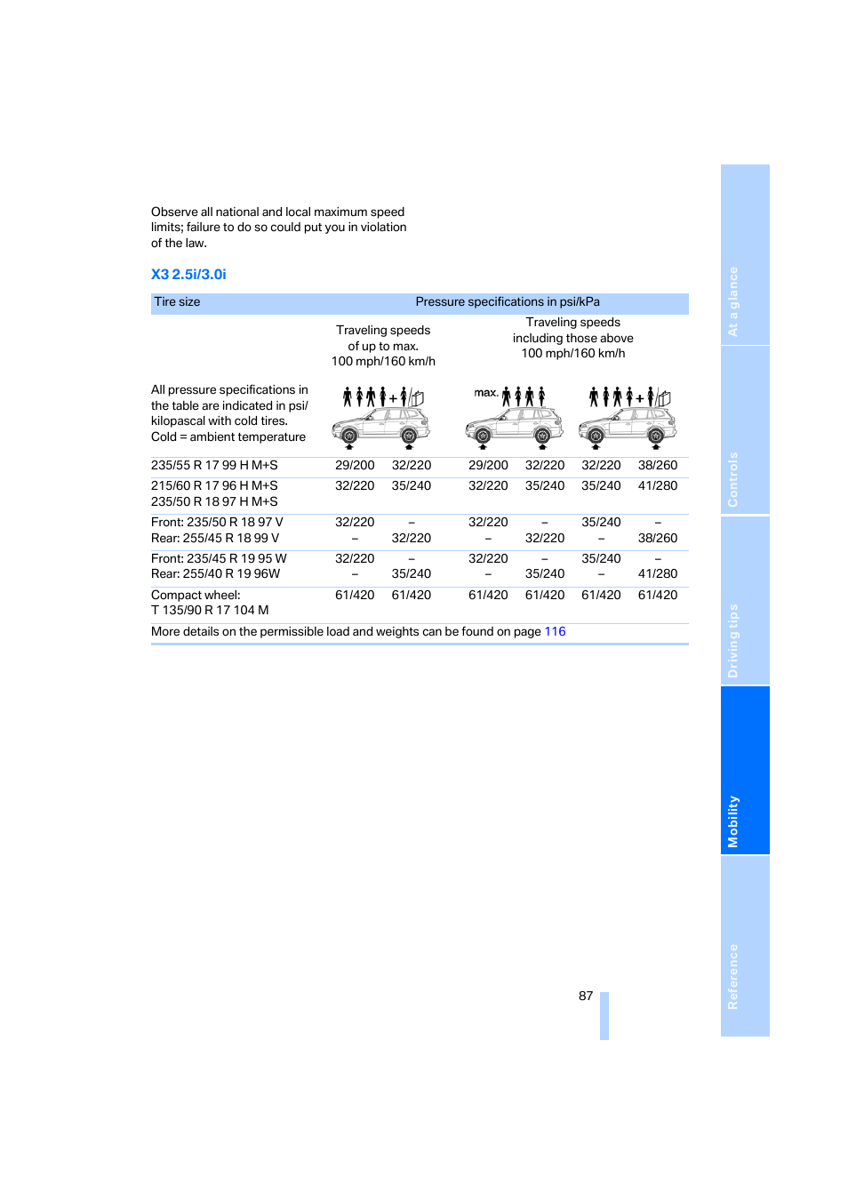 BMW X3 3.0i SAV 2006 User Manual | Page 89 / 133