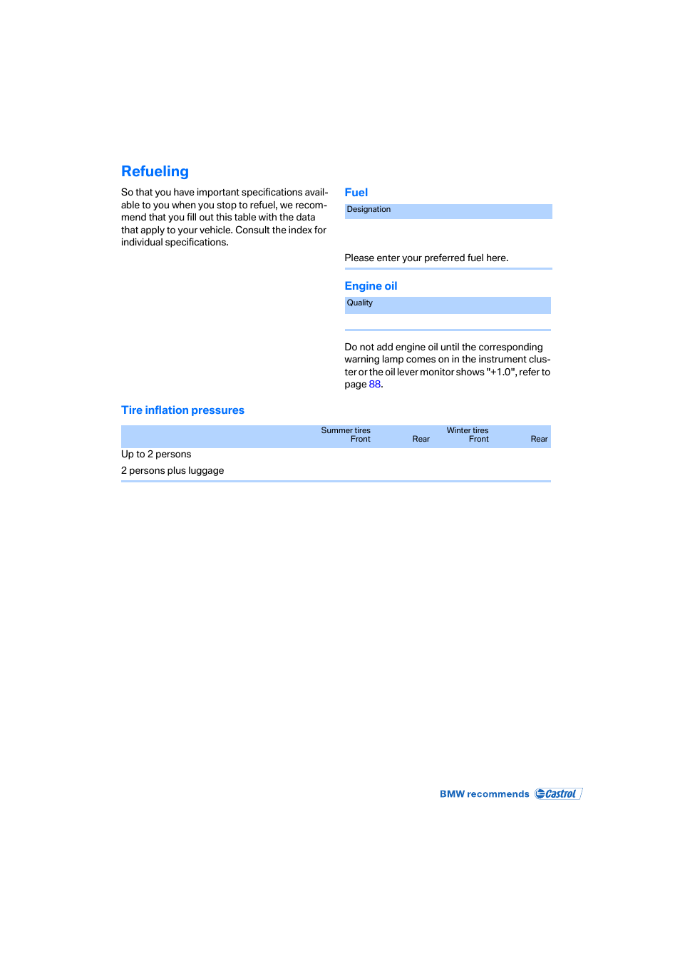 Refueling | BMW Z4 Coupe 2006 User Manual | Page 127 / 128