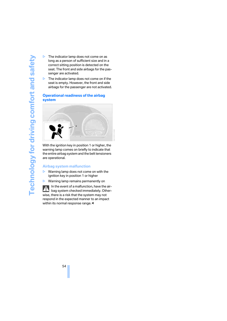 Te chnology for driving comfort and safe ty | BMW Z4 Coupe 2006 User Manual | Page 56 / 128