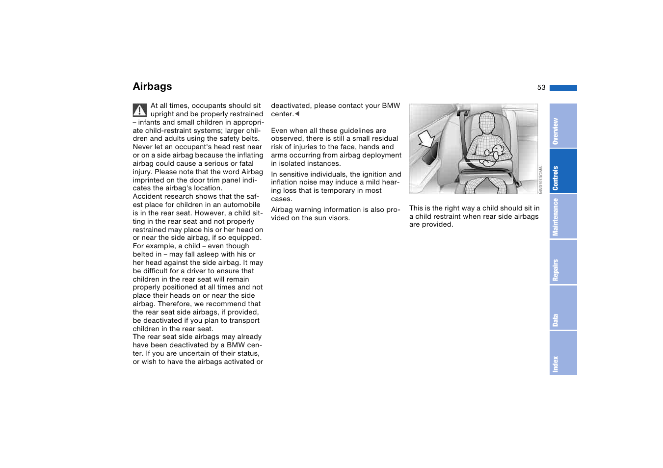 Airbags | BMW M3 Coupe 2006 User Manual | Page 53 / 170