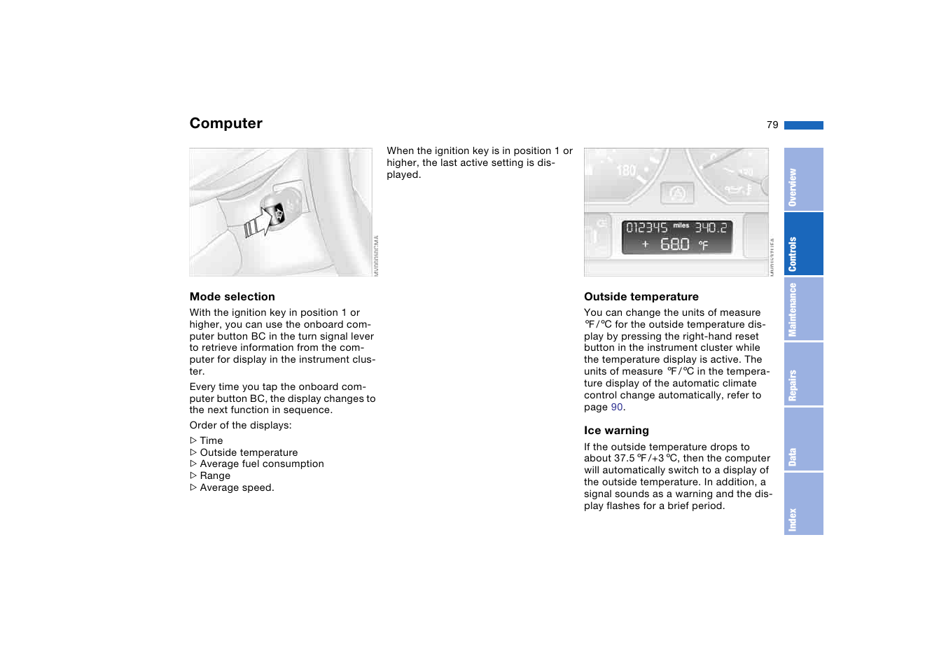 Computer | BMW M3 Coupe 2006 User Manual | Page 79 / 170