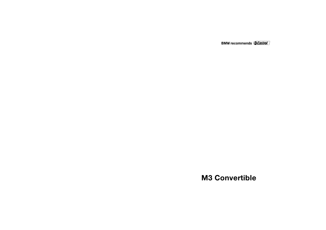 M3 convertible | BMW M3 Convertible 2006 User Manual | Page 2 / 174