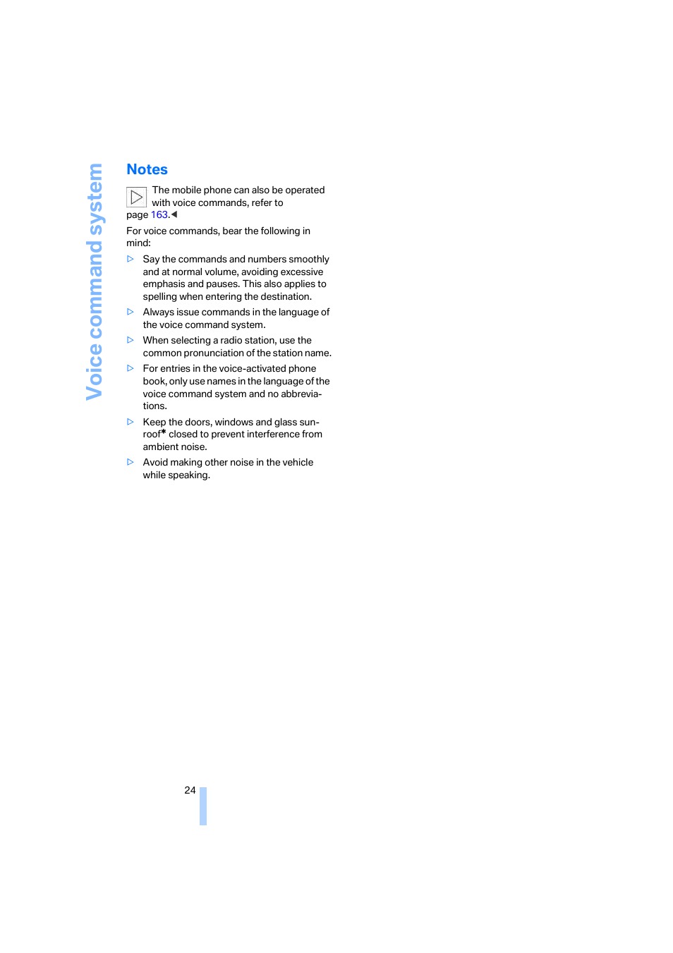 Notes | BMW M5 Sedan 2006 User Manual | Page 26 / 231