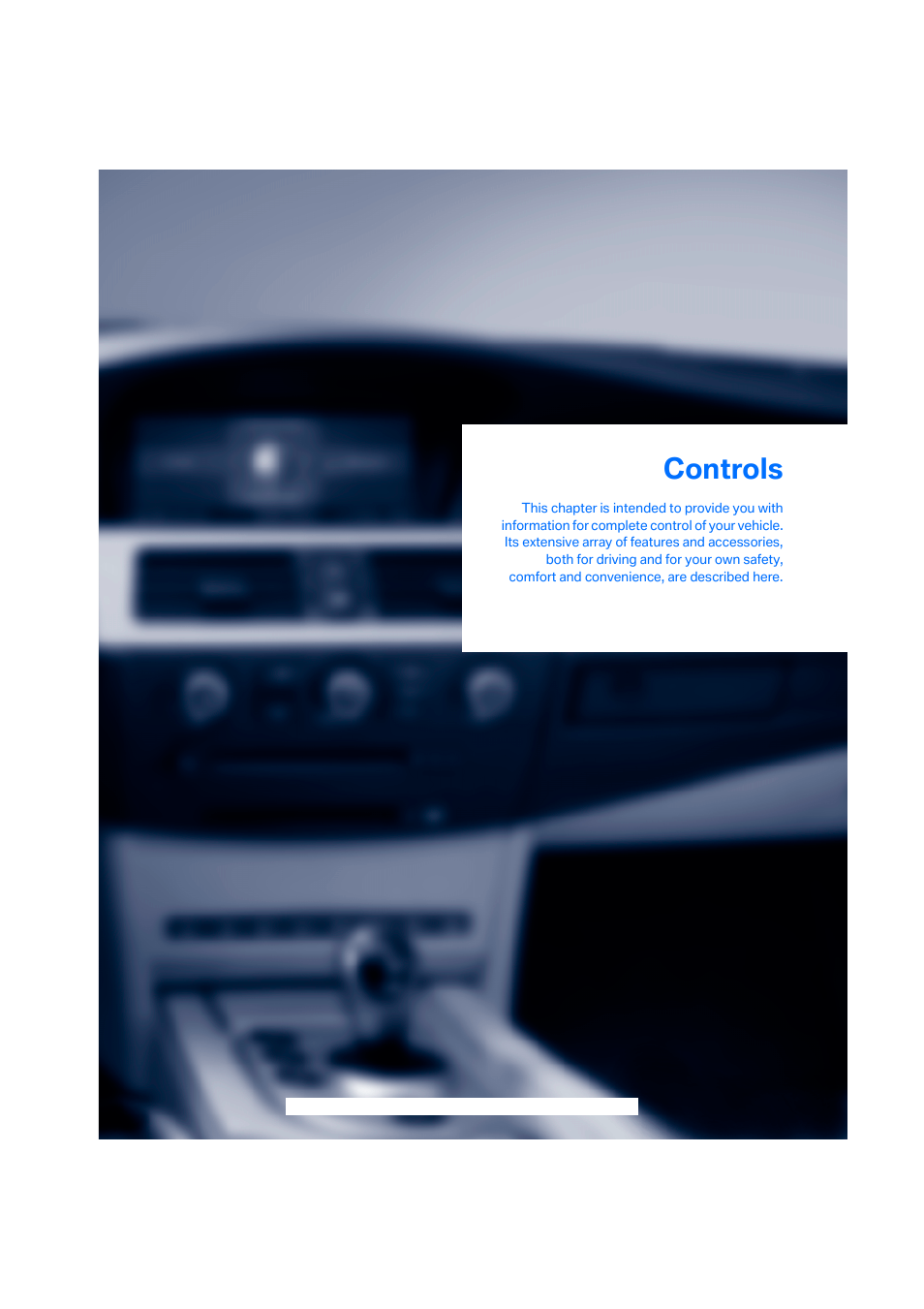 Controls | BMW M5 Sedan 2006 User Manual | Page 29 / 231