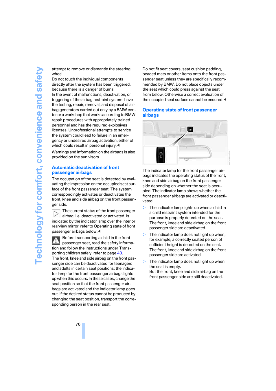 BMW M6 Coupe 2006 User Manual | Page 78 / 227