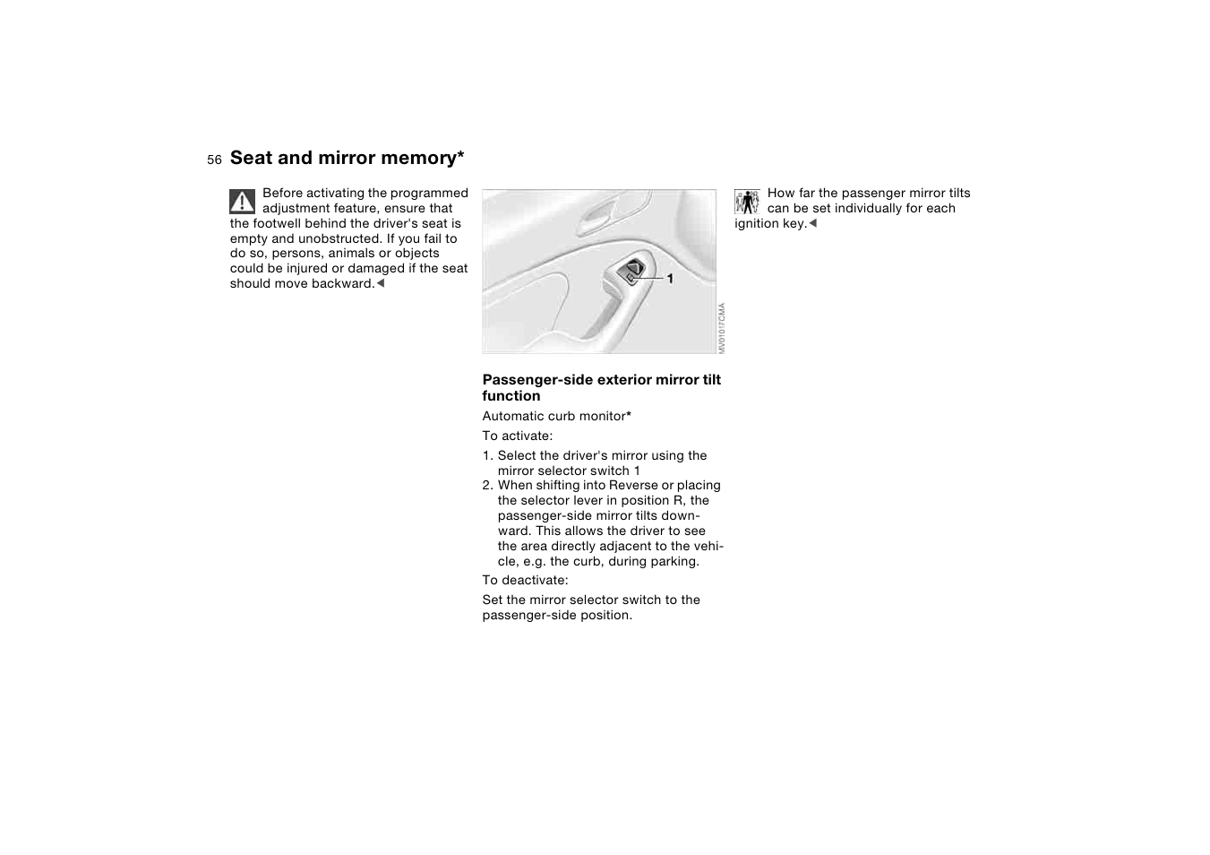 BMW 325Ci Coupe 2005 User Manual | Page 56 / 190