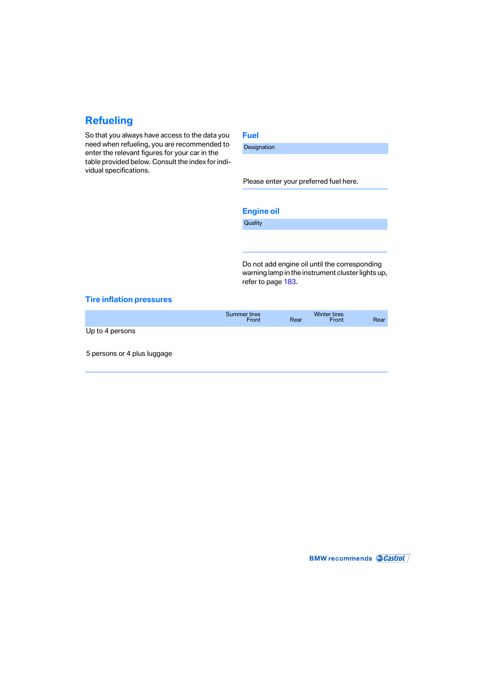 Refueling | BMW 330i Sedan 2005 User Manual | Page 222 / 223