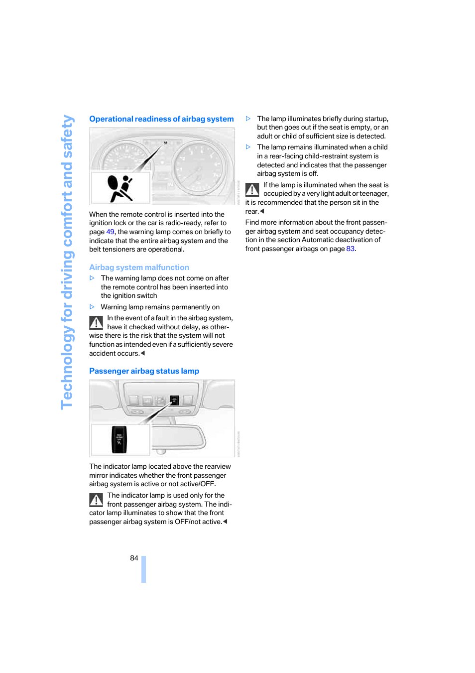 Technology for driving comfort and safety | BMW 330i Sedan 2005 User Manual | Page 85 / 223