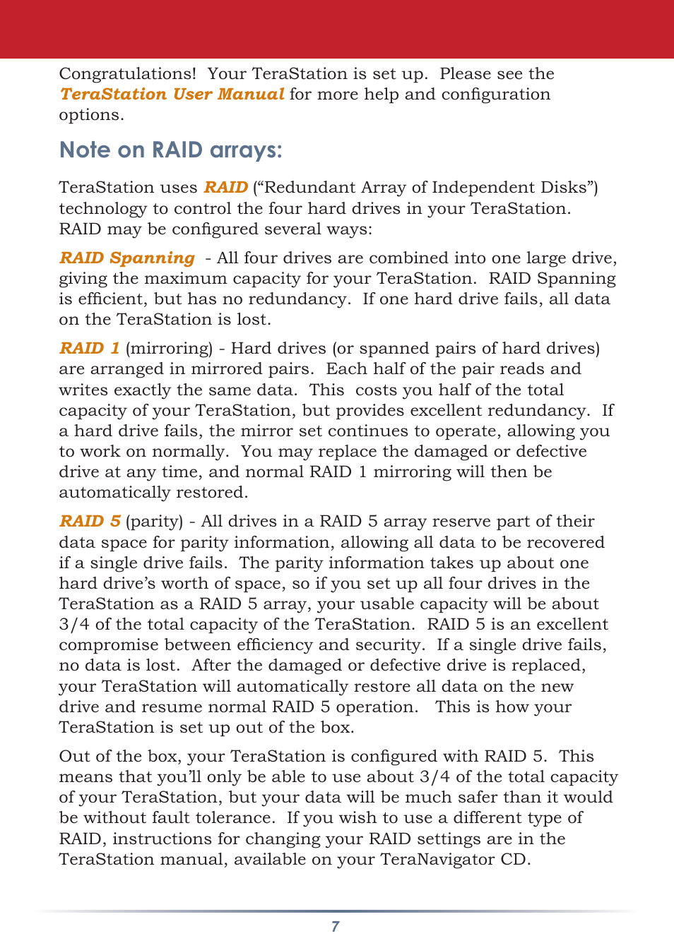 Buffalo Technology HS-DTGL/R5 User Manual | Page 7 / 9