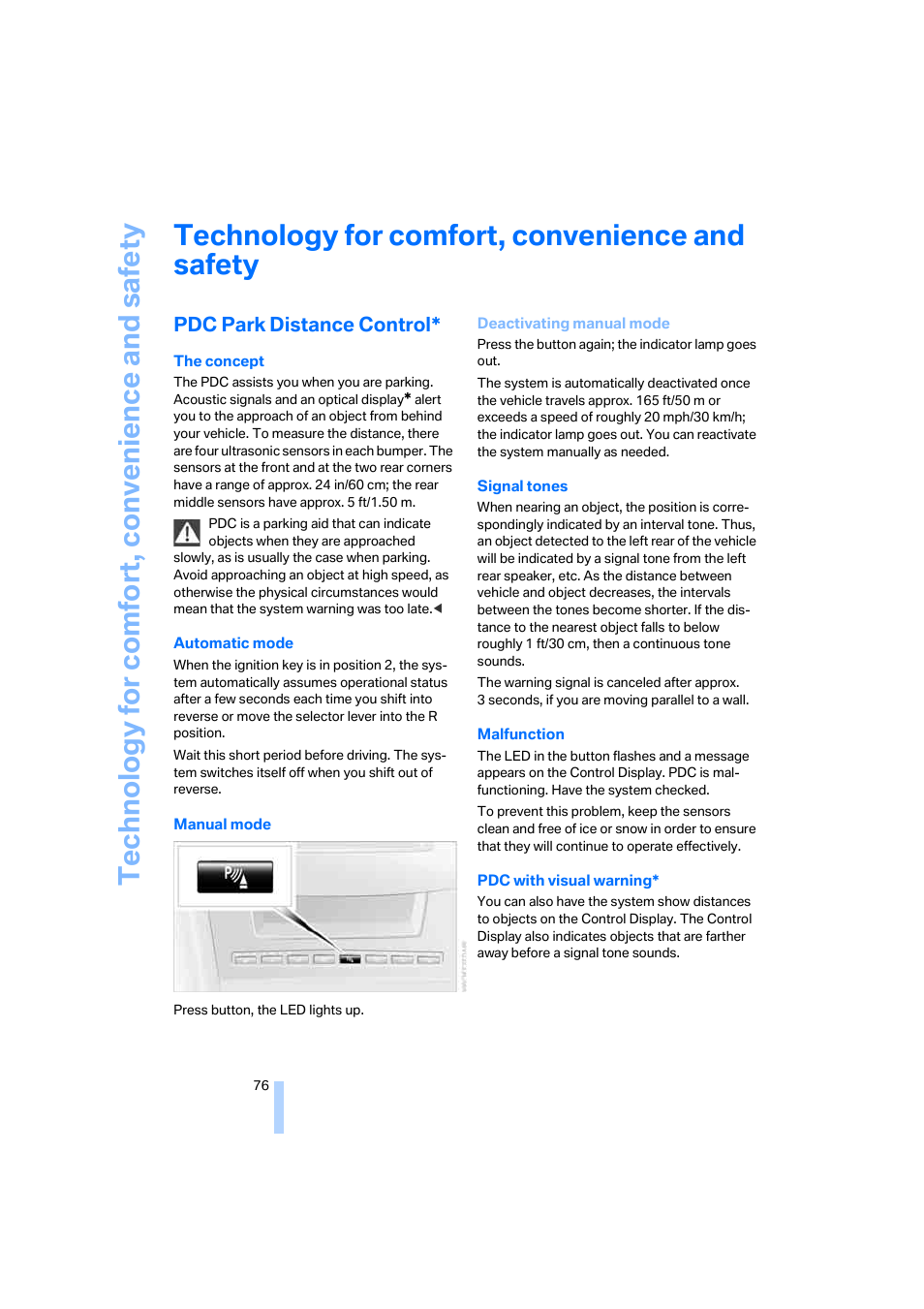 Technology for comfort, convenience and safety | BMW 525i Sedan 2005 User Manual | Page 77 / 221