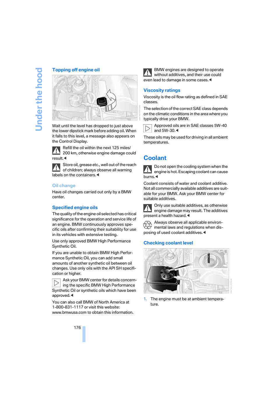 Coolant | BMW 645Ci Coupe 2005 User Manual | Page 177 / 217