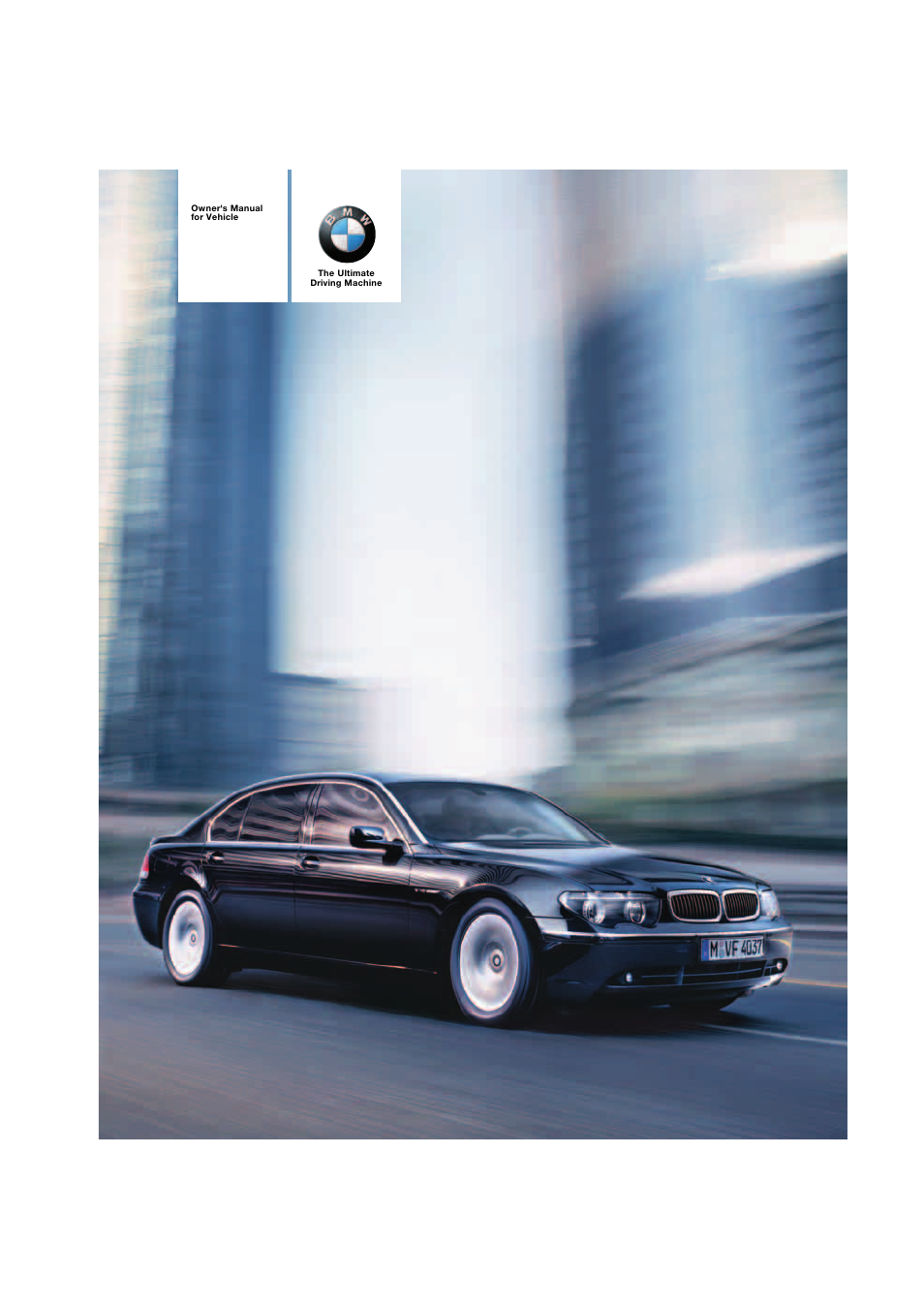 BMW 745i Sedan 2005 User Manual | 239 pages