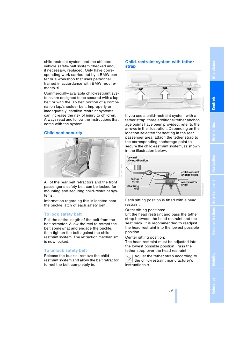 BMW 745i Sedan 2005 User Manual | Page 61 / 239