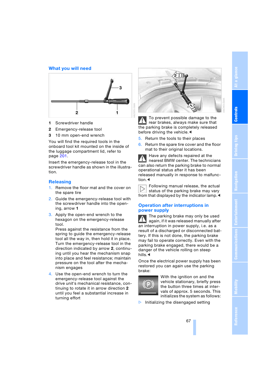 BMW 745i Sedan 2005 User Manual | Page 69 / 239