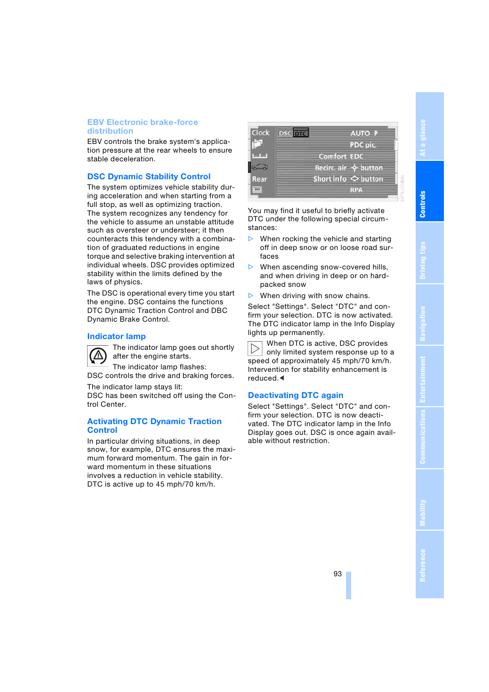 BMW 745i Sedan 2005 User Manual | Page 95 / 239