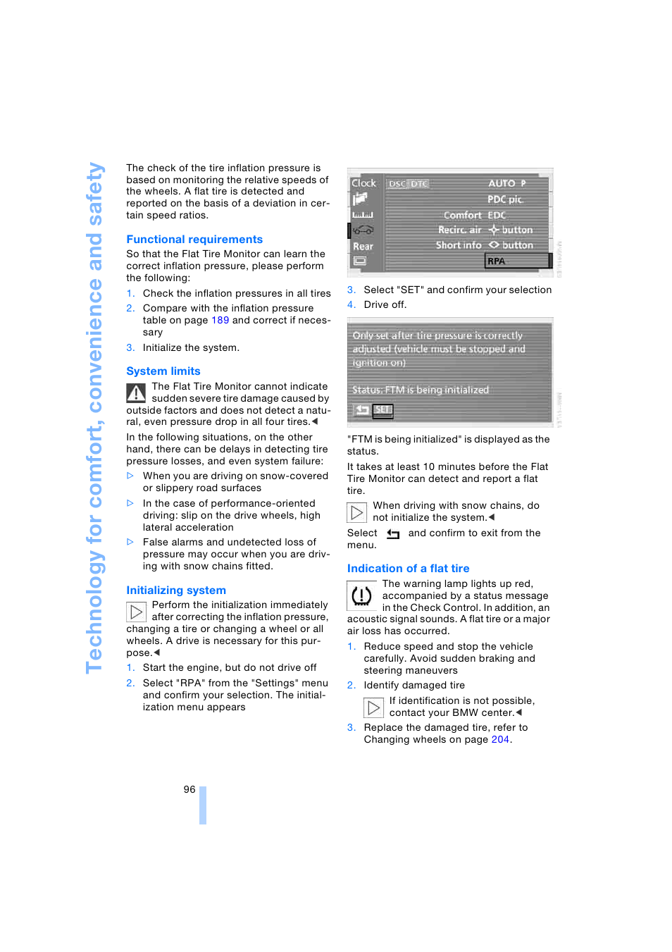 BMW 745i Sedan 2005 User Manual | Page 98 / 239