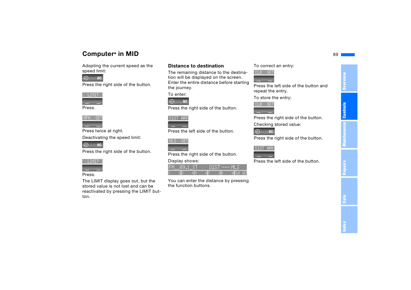 Computer | BMW X5 3.0i SAV 2005 User Manual | Page 89 / 200