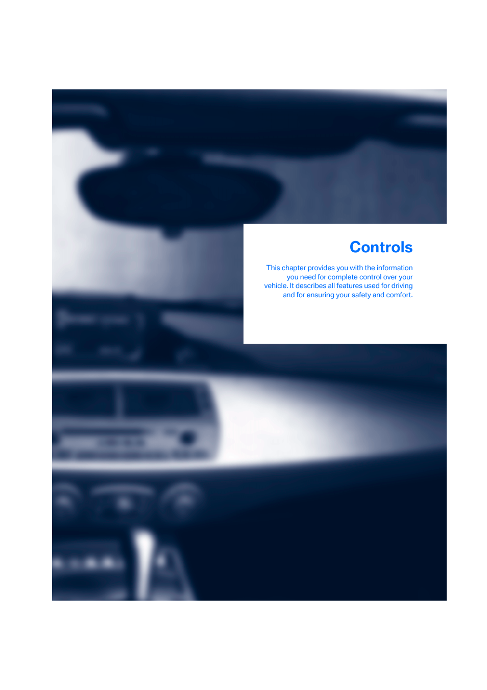 Controls | BMW Z4 Roadster 2.5i 2005 User Manual | Page 17 / 120