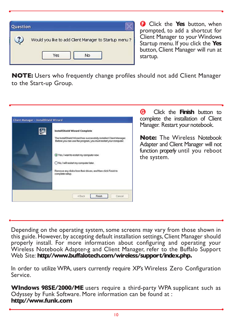 Buffalo Technology Buffalo AirStation WLI-CB-G54A User Manual | Page 10 / 12