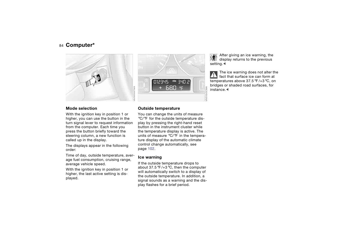 Computer | BMW 330i Sedan 2004 User Manual | Page 84 / 182