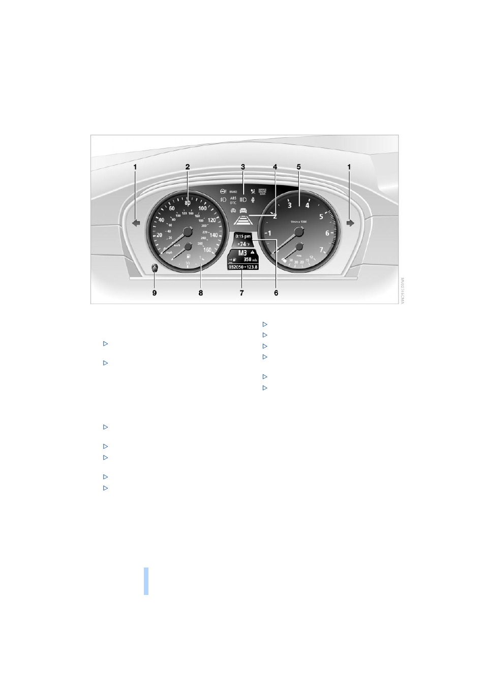 Instrument cluster, Cockpit | BMW 525i Sedan 2004 User Manual | Page 14 / 220