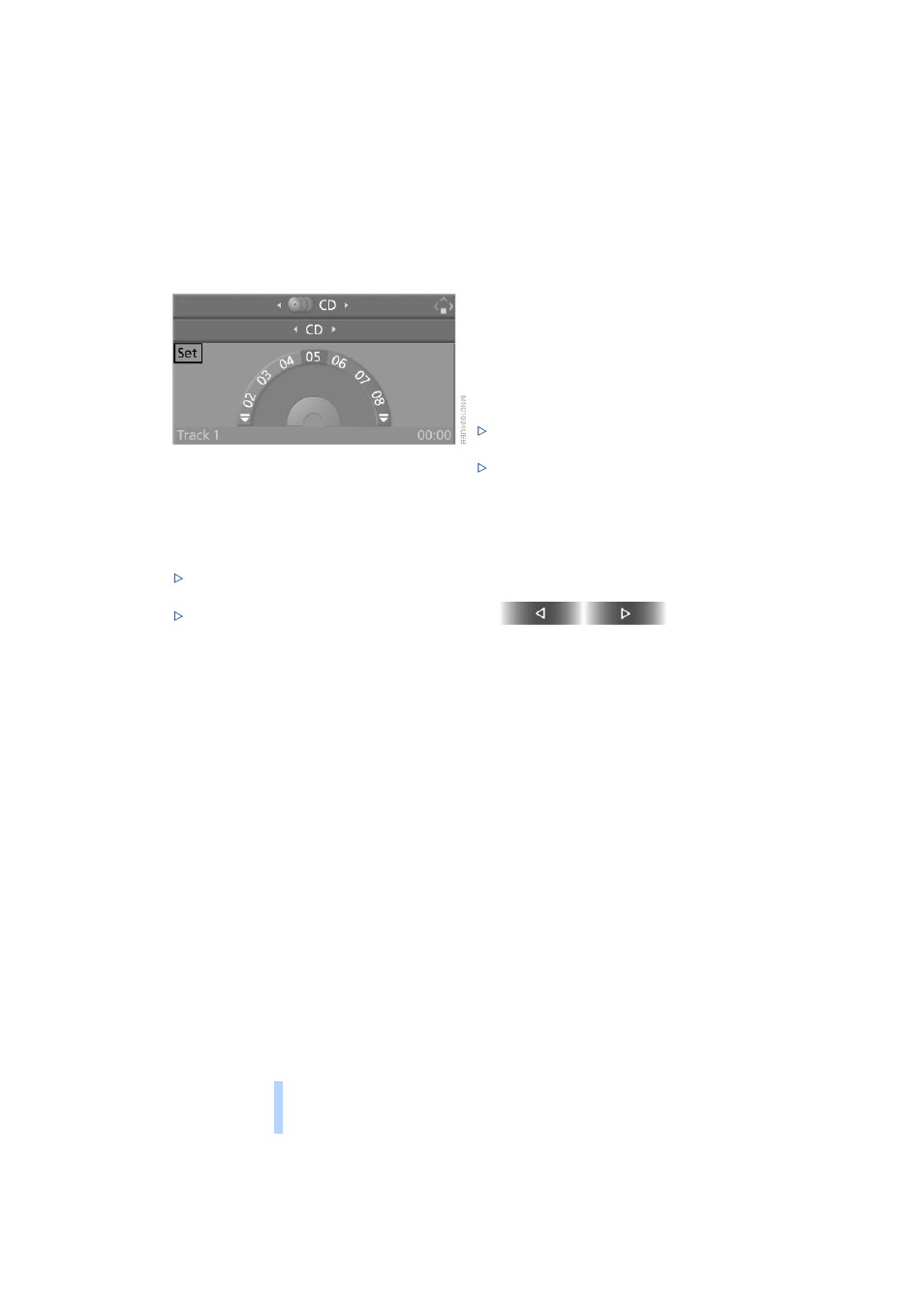 Repeating a track, Sampling and selecting tracks, scan, Random play sequence | Fast forward/reverse, Cd compact disc | BMW 525i Sedan 2004 User Manual | Page 144 / 220