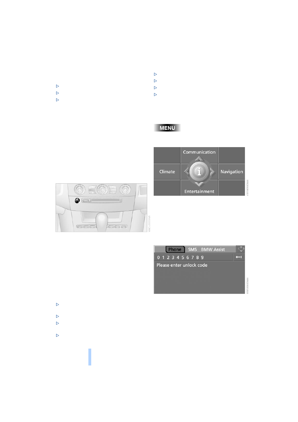 Operation using the control center, Telephoning | BMW 525i Sedan 2004 User Manual | Page 154 / 220