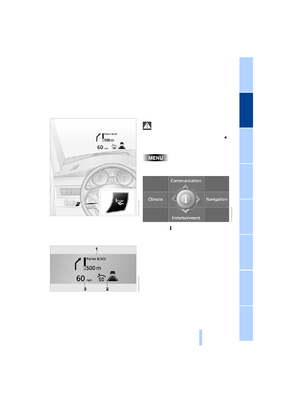 Head-up display | BMW 525i Sedan 2004 User Manual | Page 87 / 220