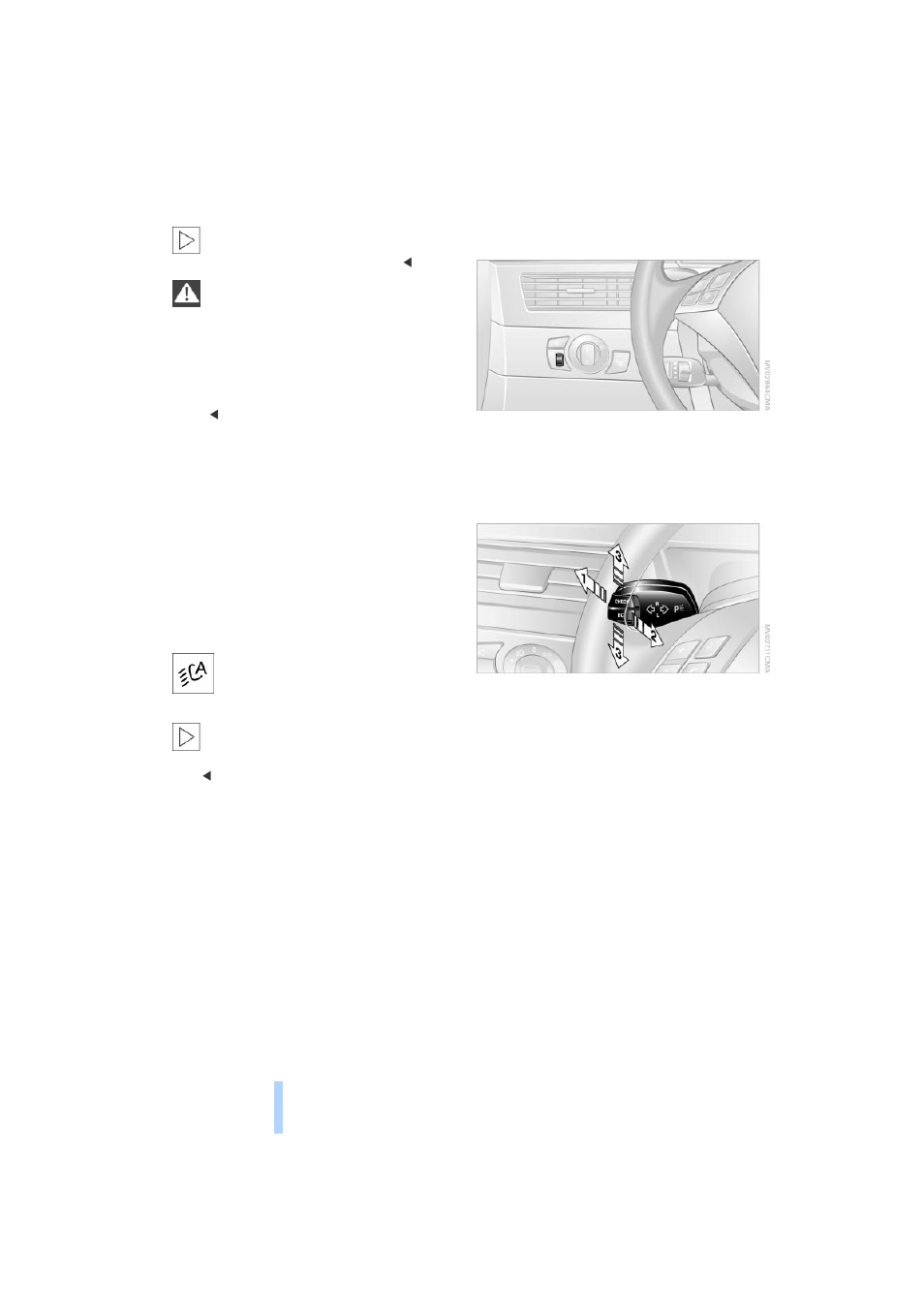 Adaptive head light, Instrument lighting, High beams/standing lamps | Flasher, Lamps | BMW 525i Sedan 2004 User Manual | Page 90 / 220