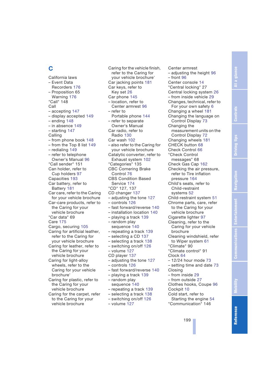 BMW 645Ci Coupe 2004 User Manual | Page 201 / 216