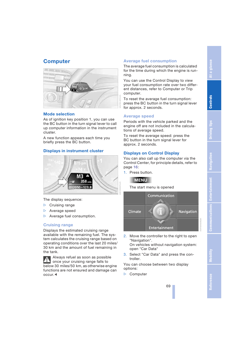 Computer | BMW 645Ci Coupe 2004 User Manual | Page 71 / 216