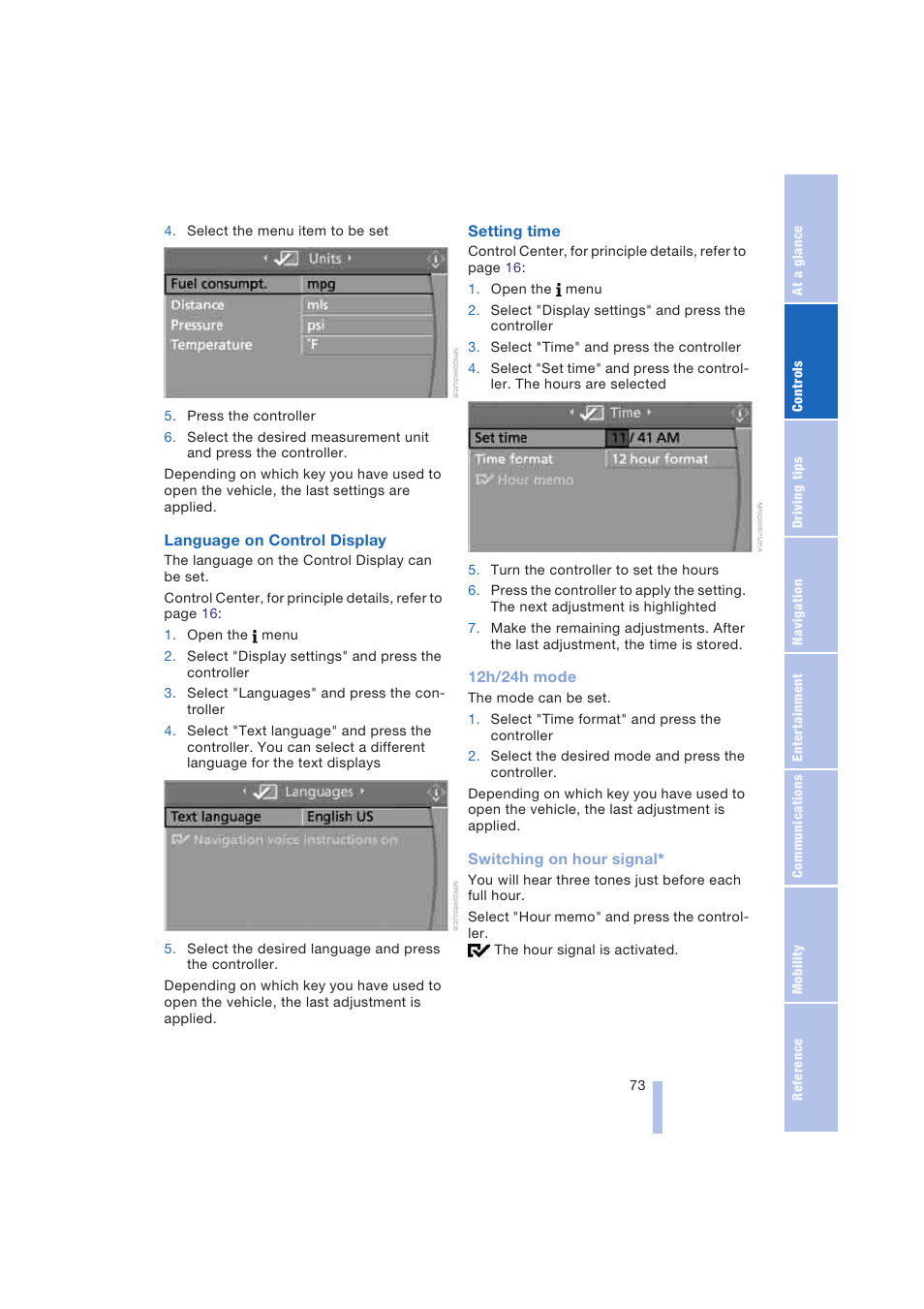 BMW 645Ci Coupe 2004 User Manual | Page 75 / 216